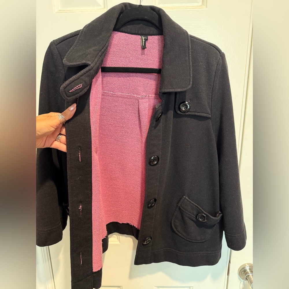 Black Button Down Jacket - image 7